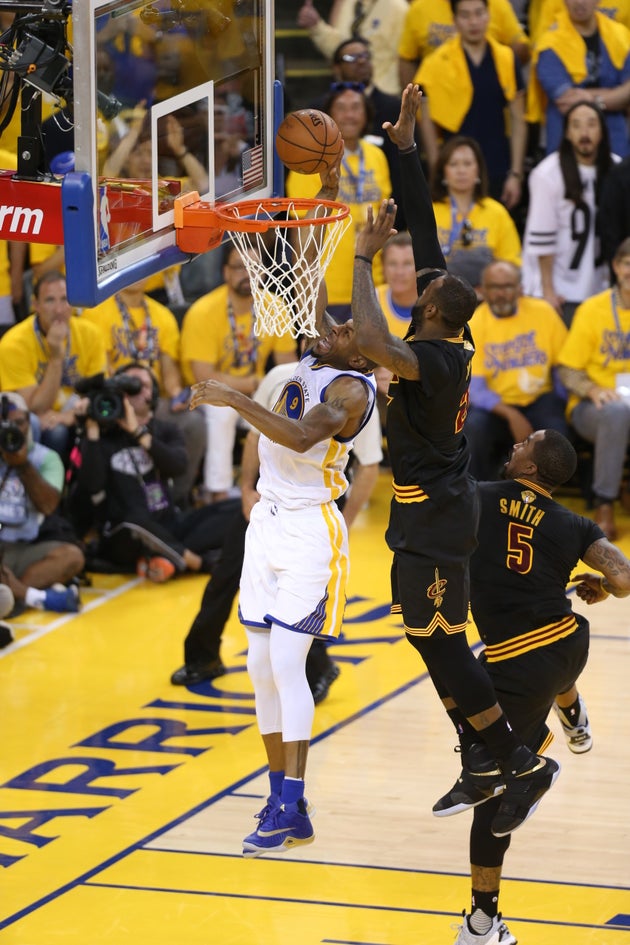 Every Photo We Could Find Of Lebron James Blocking Shots In The 16 Nba Finals Huffpost