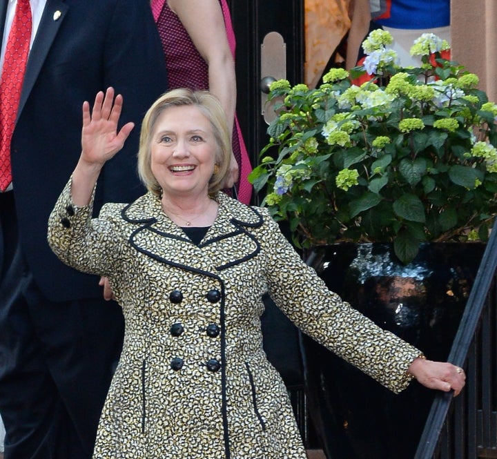 Hillary Clinton attends a Hillary Victory Fund fundraiser at the residence of Harvey Weinstein on June 20, 2016 in New York City.