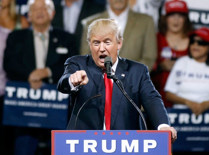 Presumptive GOP presidential nominee Donald Trump sent his first fundraising email on Tuesday.