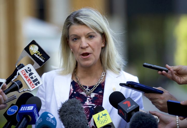The armed robbery of a Paralympic athlete and physiotherapist has prompted Australia to demand increased security in Rio. Pictured here, Australian official Kitty Chiller addresses the press regarding an unrelated matter in Sydney.