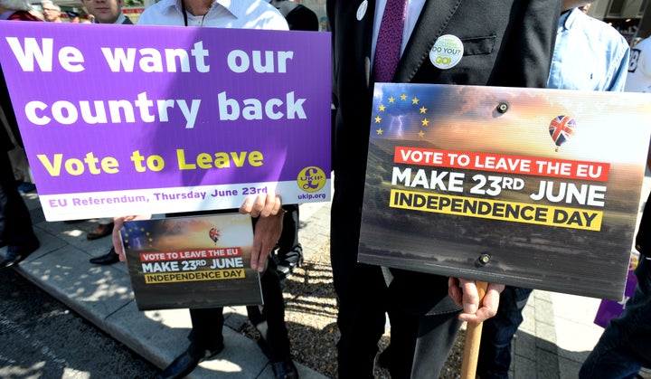 <strong>Some people aren't so keen to get the country 'back'</strong>