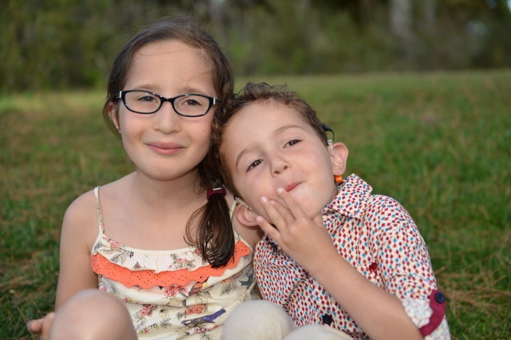 Elliott and Rosie's children, Natalie, 8, and Joseph, 5.