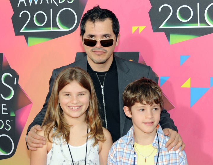 Actor John Leguizamo and his children Allegra Sky and Ryder Lee.