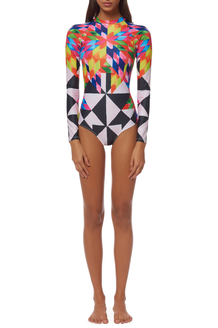 mara hoffman long sleeve swimsuit