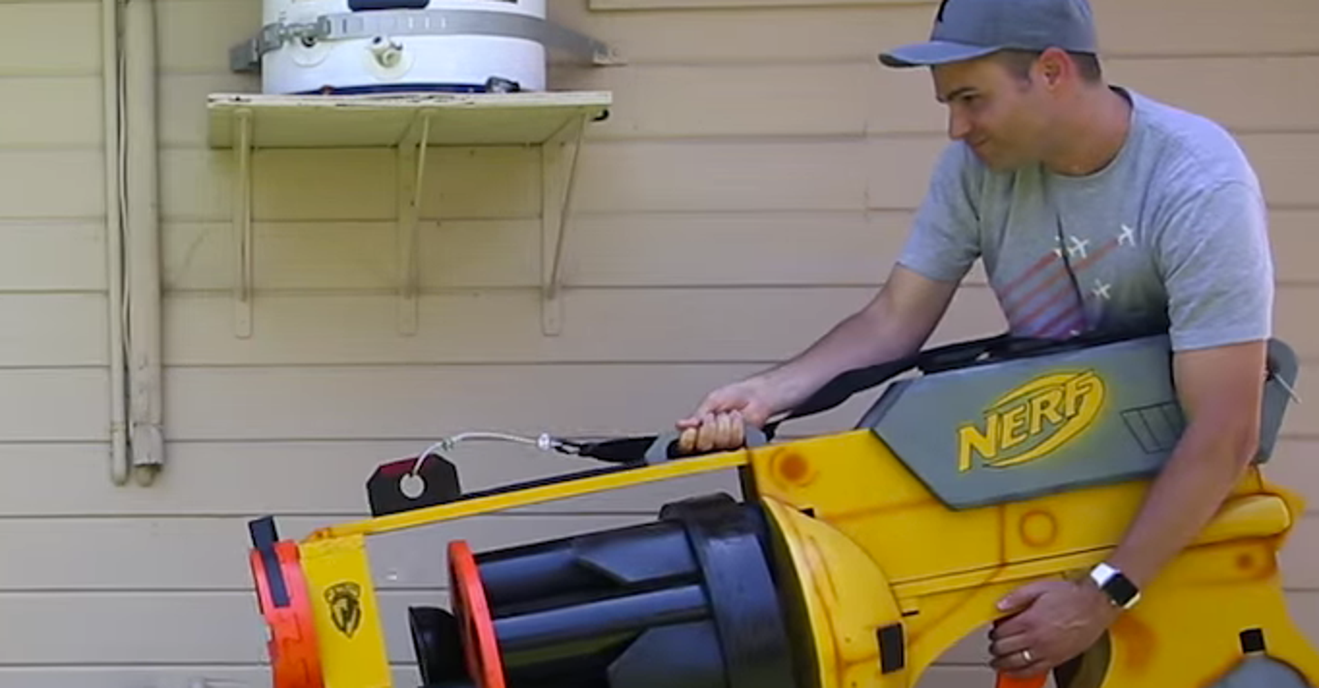 NASA Engineer Builds World's Largest Nerf Gun And It's Awesome HuffPost
