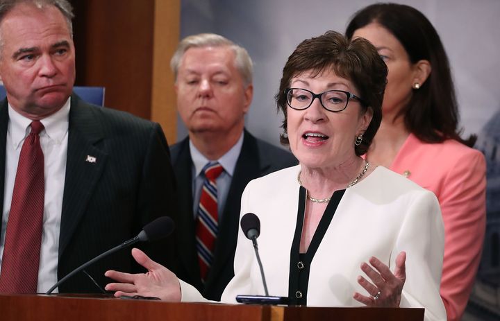 Sen. Susan Collins is leading the charge on legislation that involves the words "guns" and "bipartisan."