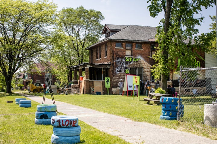 Shu Harris is renovating this abandoned house on Avalon Street and is renaming it the Homework House. It's intended to be a space for neighborhood kids to study, get homework help and access other educational resources -- there are very few after-school programs in the area, Harris said.