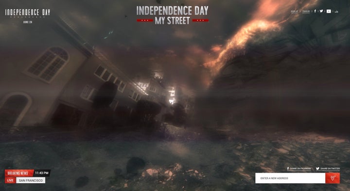 A San Francisco neighborhood is wiped out by aliens.