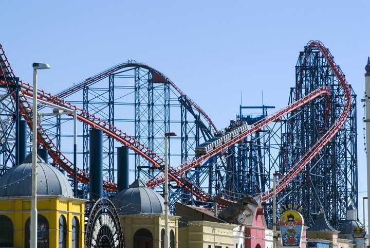 Rollercoasters at Blackpool Pleasure Beach 