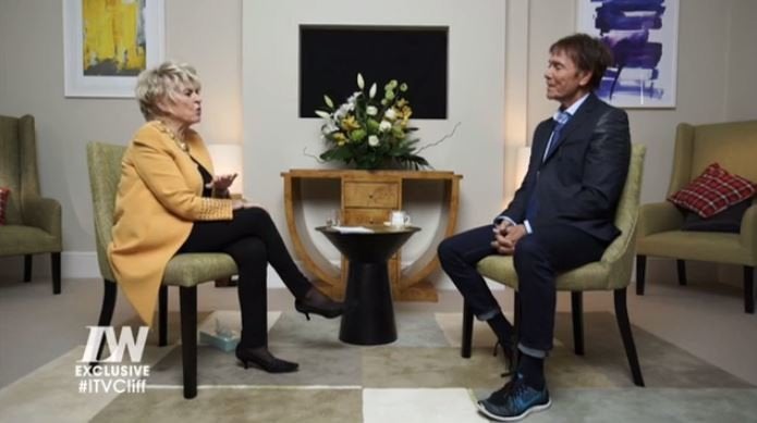 Cliff was interviewed by close friend Gloria Hunniford