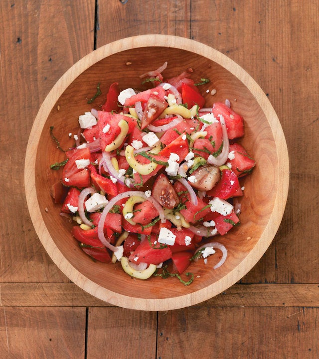 Tomato And Watermelon Salad