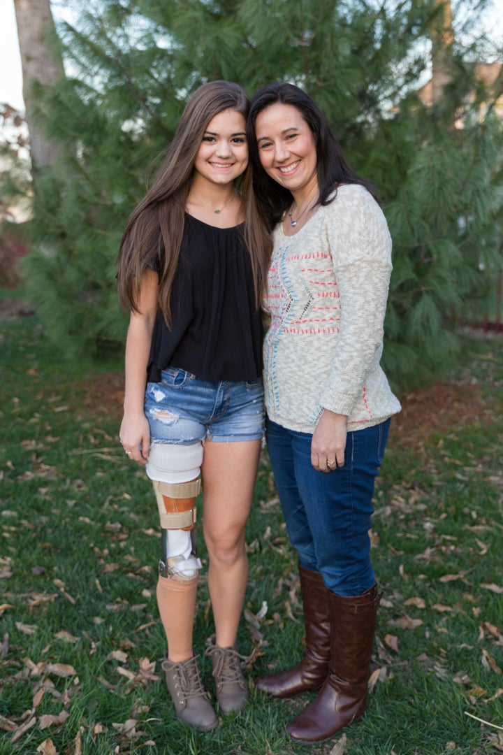 Gabi and her mum Debbie. 