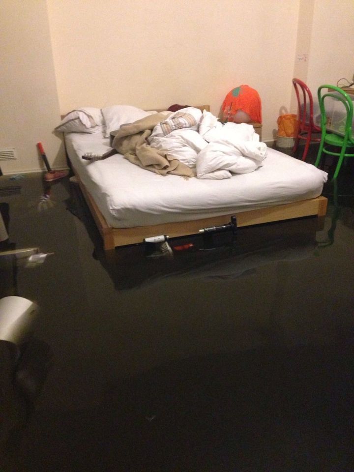 Abdul Choudhury woke up to find his Victoria basement flat under a foot of water 