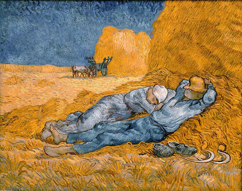 Vincent Van Gogh, "Noon: Rest from Work" (after Jean-François Millet), 1890