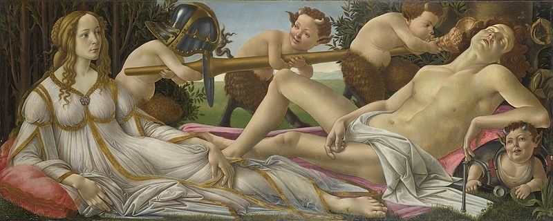 Sandro Botticelli, "Mars and Venus," ca. 1483