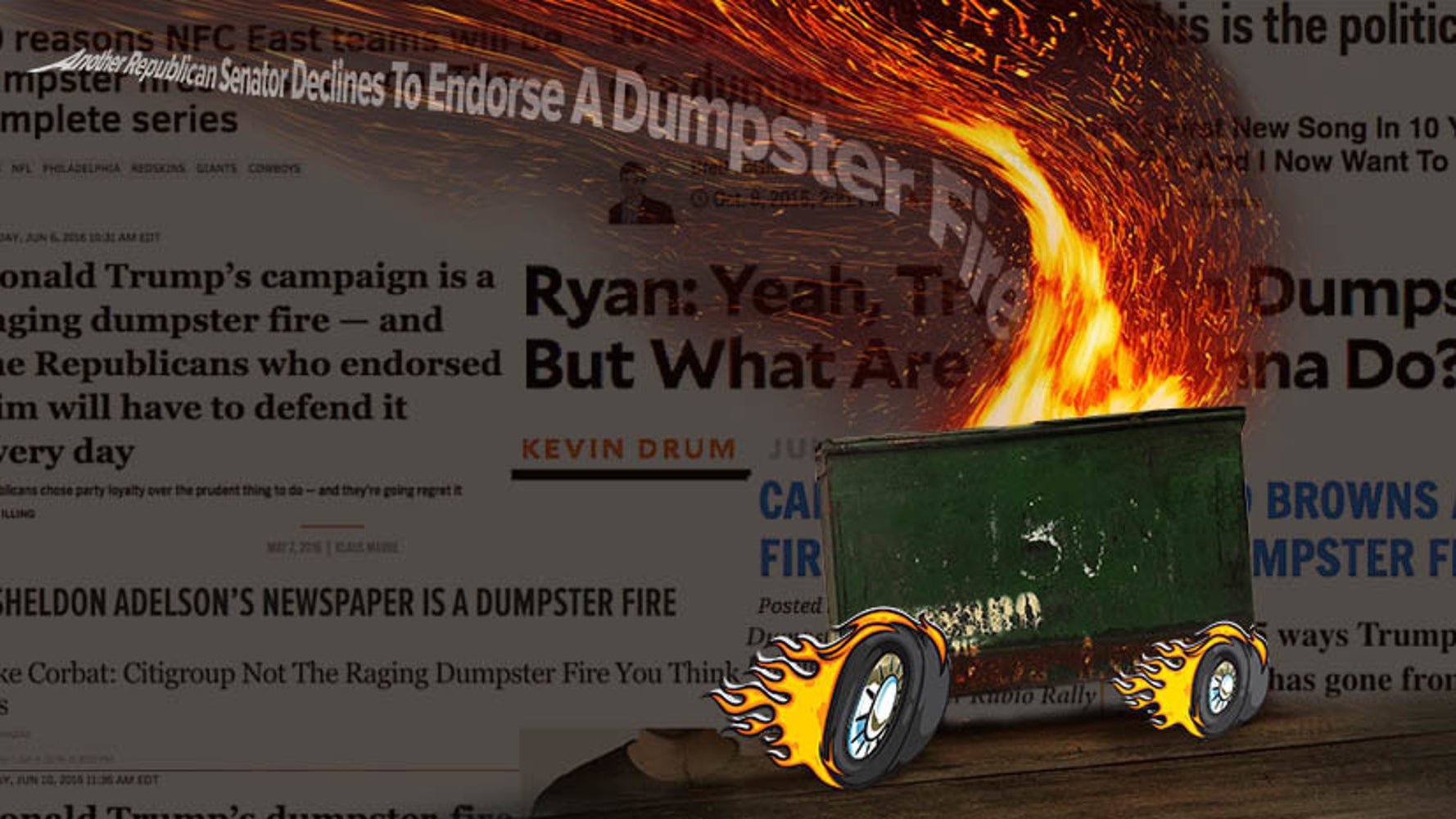 Where Did Dumpster Fire Come From Where Is It Rolling Huffpost