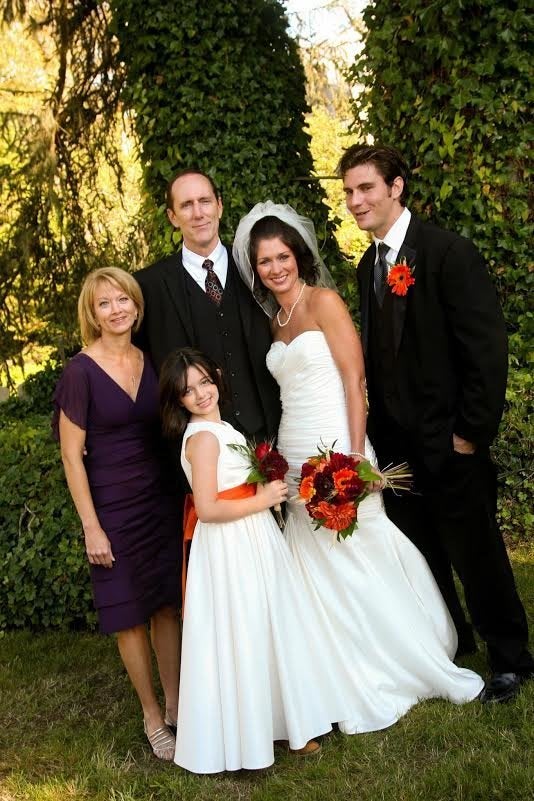 The family at Whitney's wedding. 