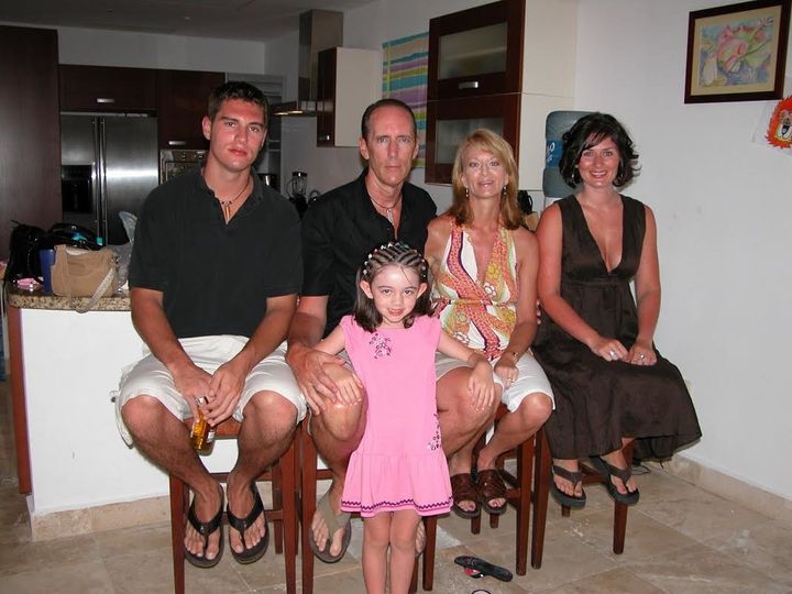 The family in Mexico in 2007. 