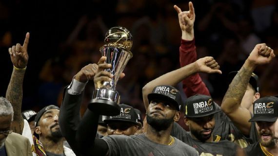 LeBron James and teammates