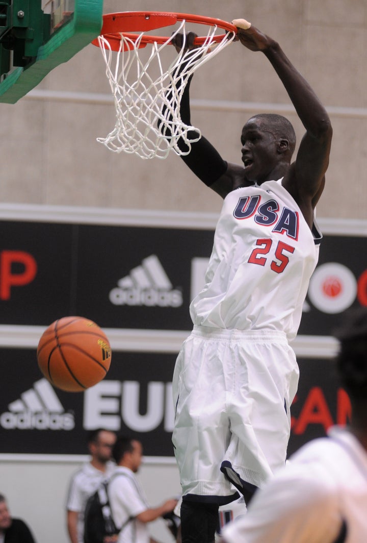 The 7-foot Thon Maker -- born in the Sudan -- is a project, but he boasts tremendous potential alongside the Greek Freak in Milwaukee.