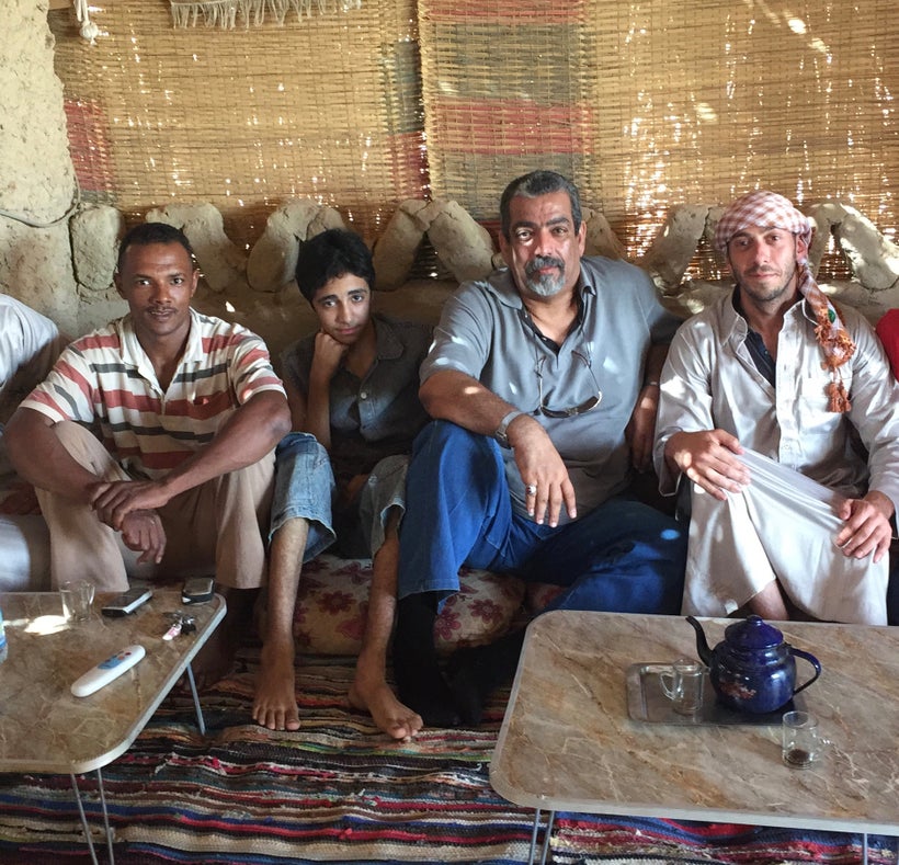Talking politics with Bedouins in the Western Desert, Egypt, 2015