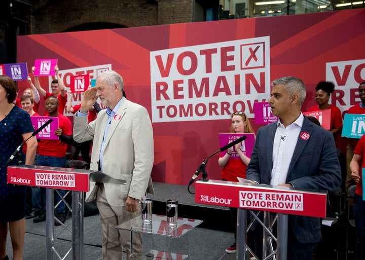 Jeremy Corbyn and Sadiq Khan