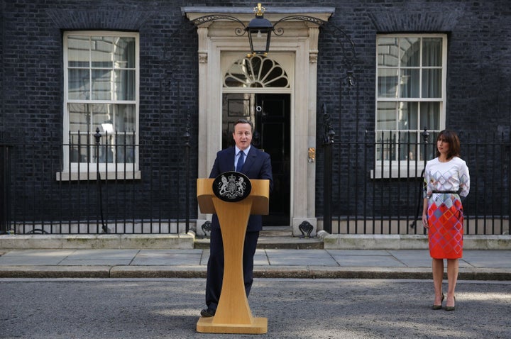 David Cameron announcing he will step down as Prime Minister after Britain voted to leave the European Union 