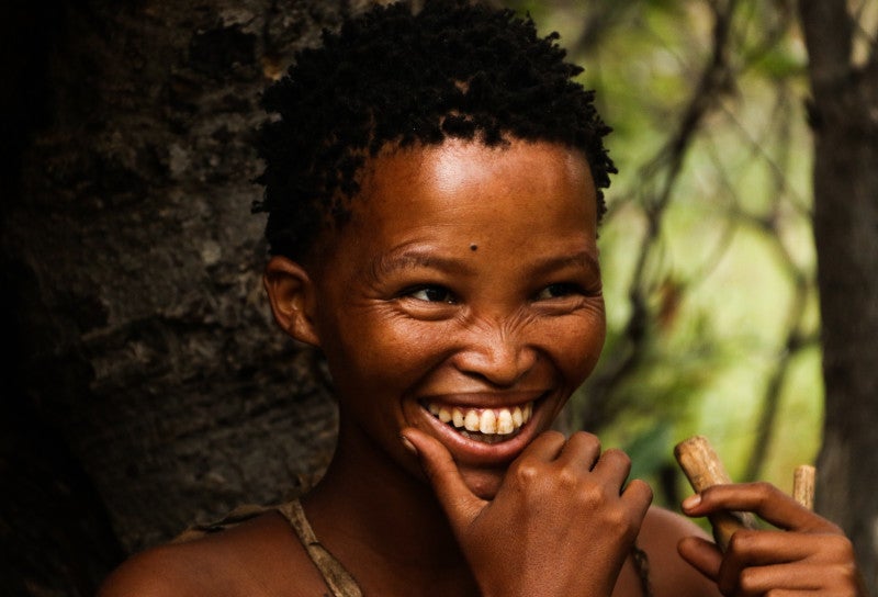 A young Ju/’Hoansi girl, Namibia