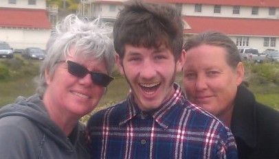 Alex and his moms a month before his passing