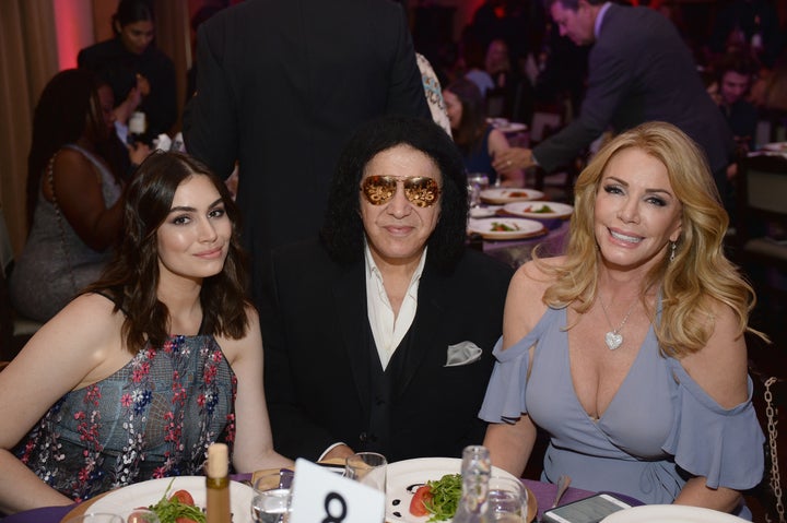 (L-R) Shannon Tweed-Simmons, Gene Simmons, Sophie Tweed-Simmons