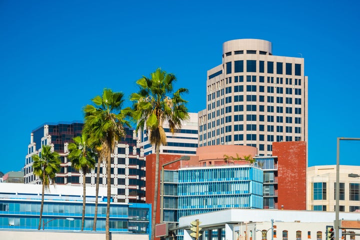 Downtown Glendale's high-rise buildings.