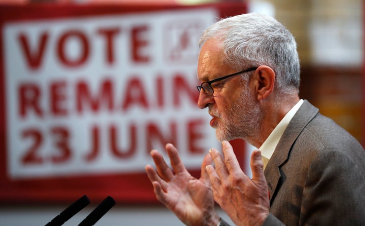 Jeremy Corbyn, the leader of Britain's opposition Labour Party, backed the