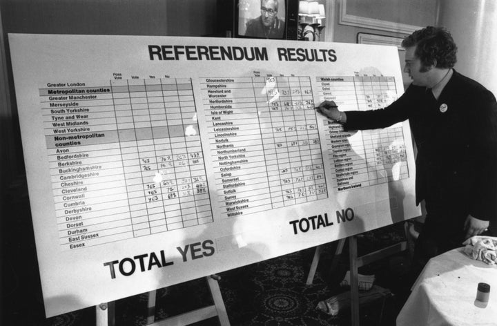 Britain joined the precursor to the EU in 1973 and held a referendum on membership two years later, which was won by the "in" campaign.