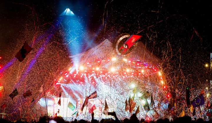 <strong>Muse headlined the Pyramid Stage on Friday night</strong>