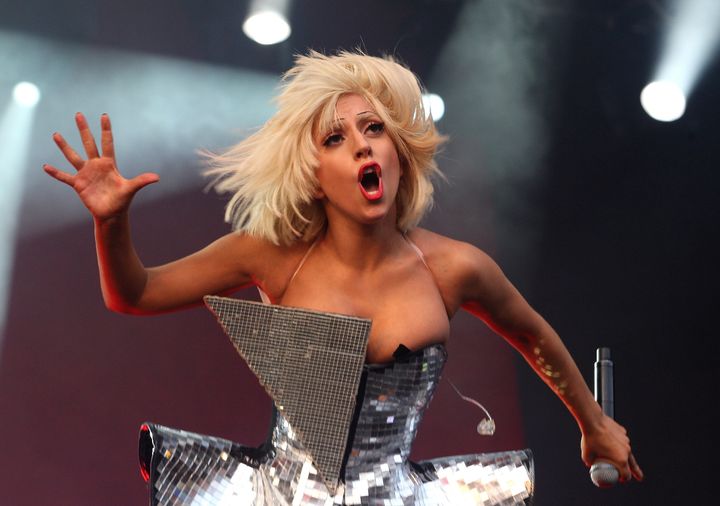 Lady Gaga played Glastonbury in 2009