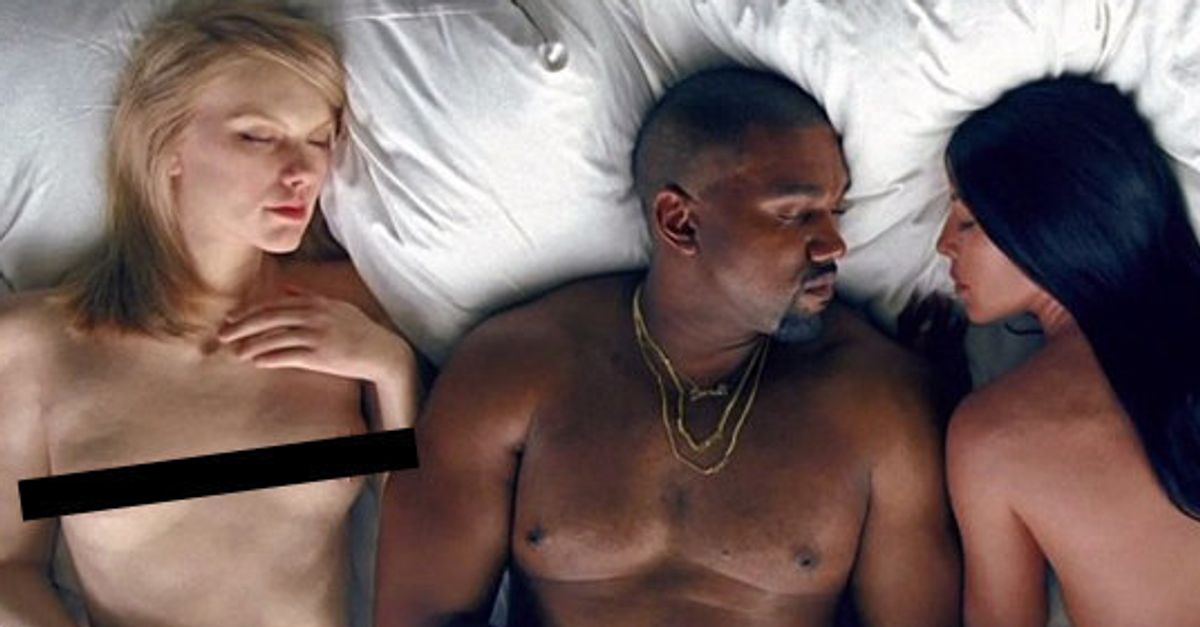 1200px x 627px - Kanye West's 'Famous' Video Features A Naked Taylor Swift, Kim Kardashian  And Donald Trump - But Who's Real? | HuffPost UK Entertainment
