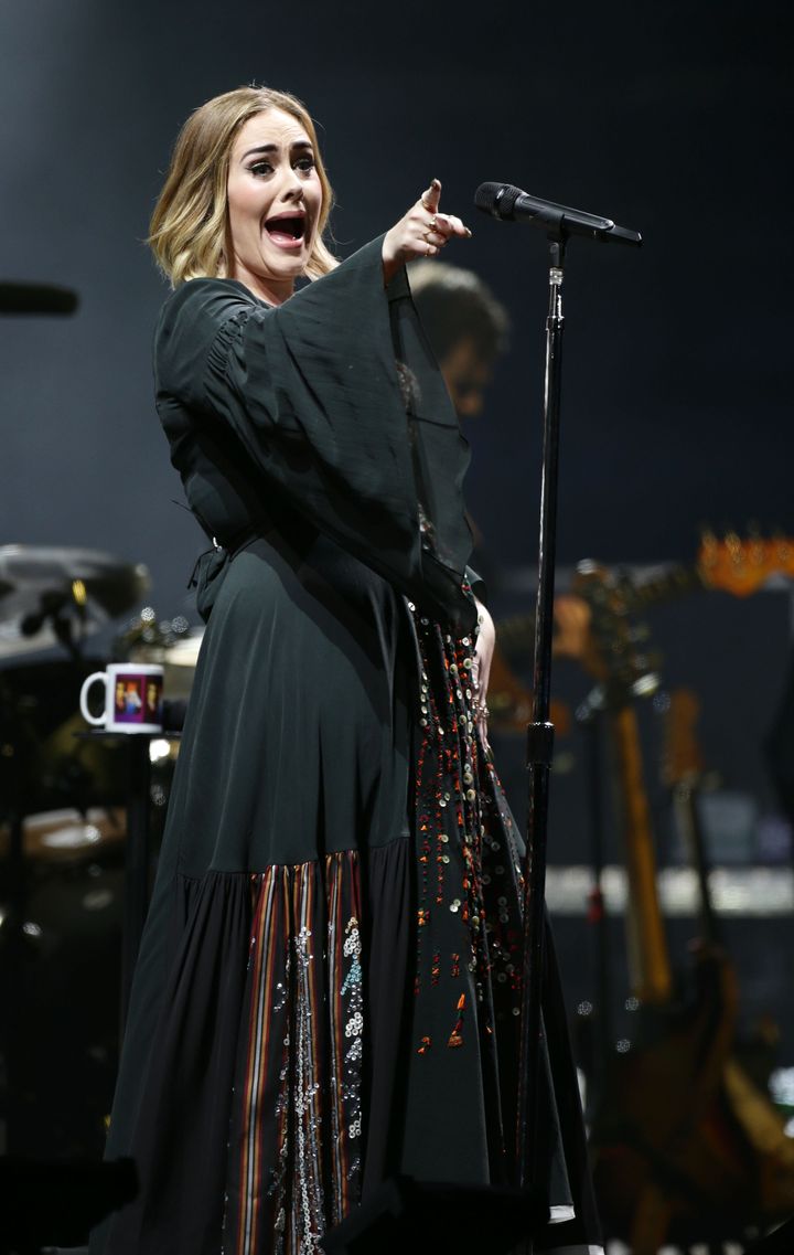 Adele also brought her unique stage banter to Glastonbury