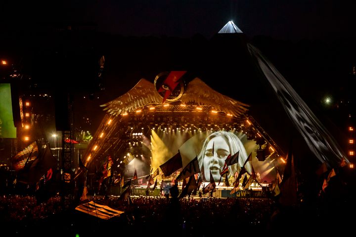 Adele previously played a small tent at the festival in 2007. Now look at her