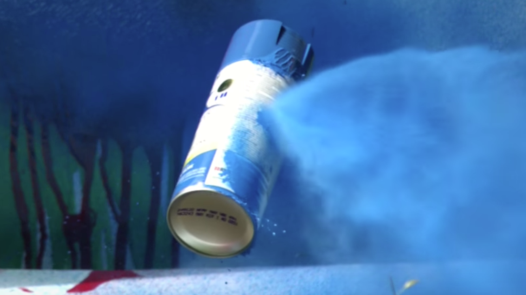 SlowMo Video Masters Kill The Holy Merciful Crap Out Of Some Spray