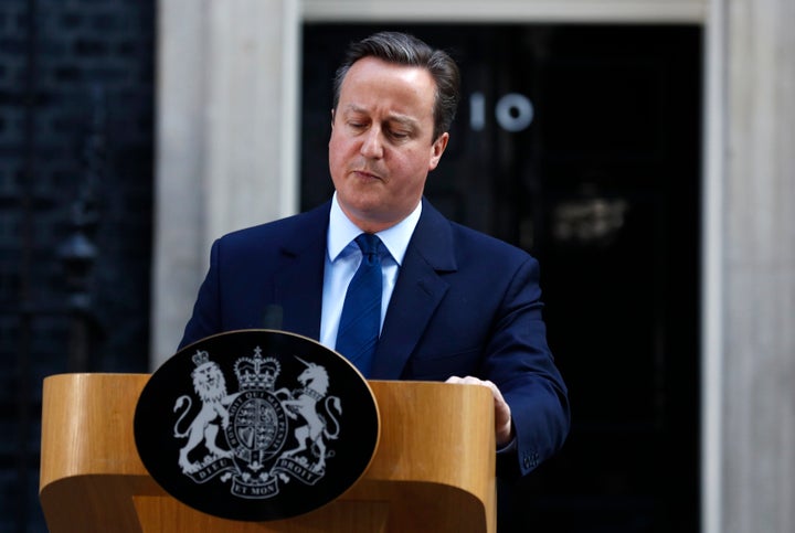 David Cameron speaks after Britain voted to leave the European Union, outside Number 10 Downing Street in London, Britain June 24, 2016.