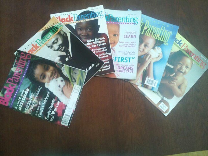 <i>Vintage covers of Successful Black Parenting magazine fostering positive images of Black children in the media.</i>