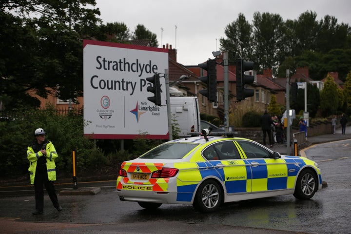 Emergency services at Strathclyde Country Park which the theme park is joined to.