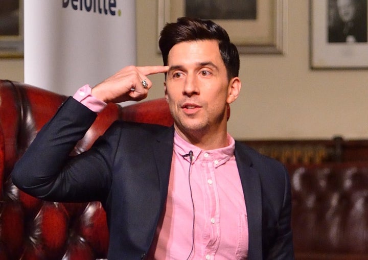 <strong>'No intrinsic link': Russell Kane during an address at The Cambridge Union</strong>