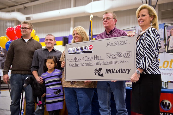 Mark Hill and his wife Cindy, pictured after their jackpot victory, have seen their dreams of building community with their winnings come to fruition.