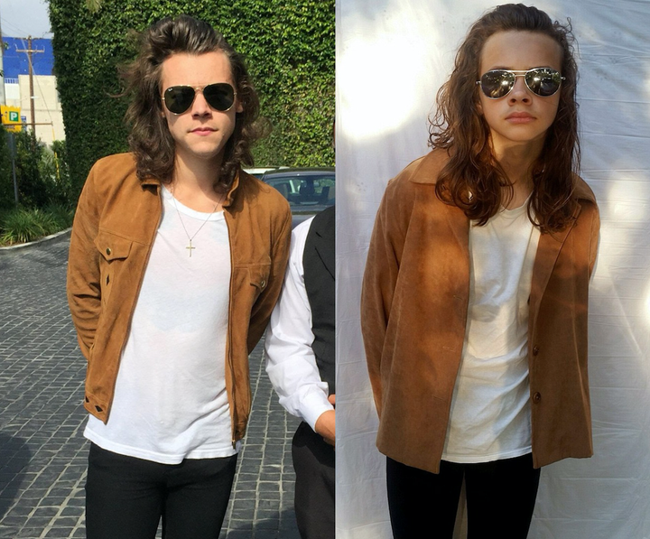 Left: Harry Styles, right: Bailey Davila