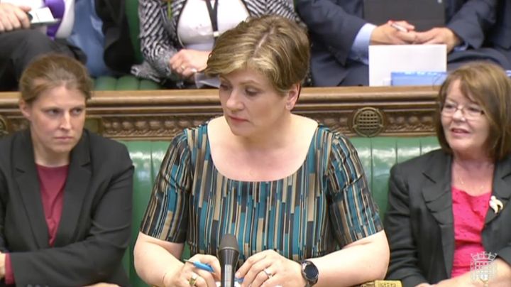 Emily Thornberry in her final Commons appearance in the role