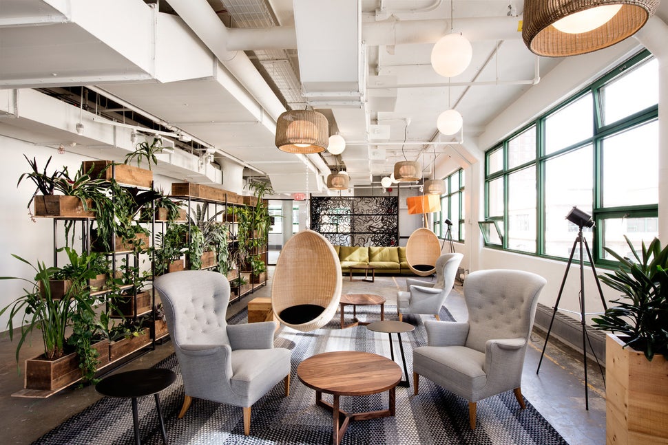 The library at Etsy's new headquarters in Brooklyn.