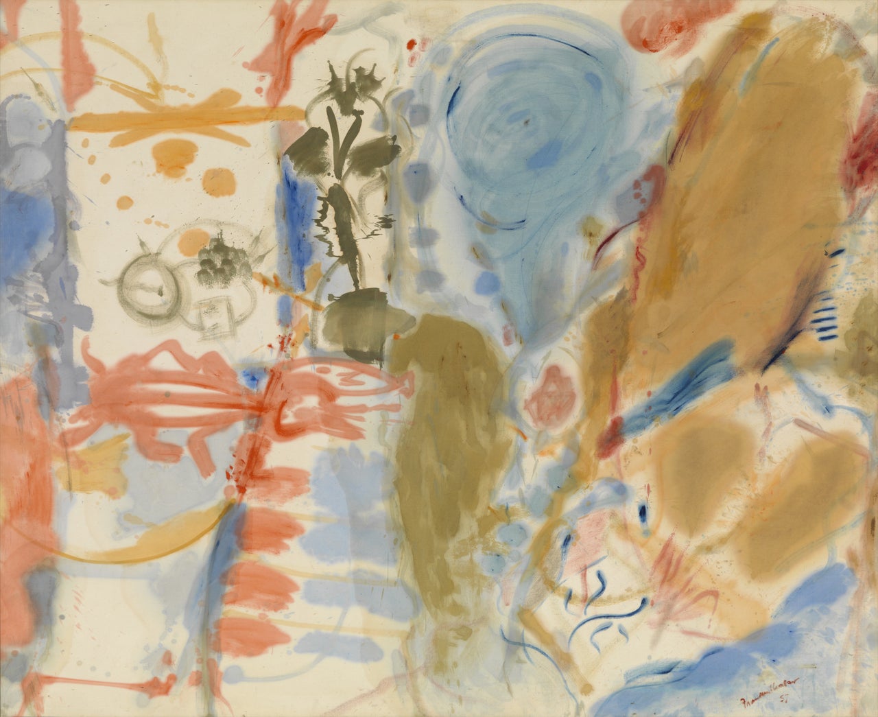 Helen Frankenthaler, "Western Dream," 1957