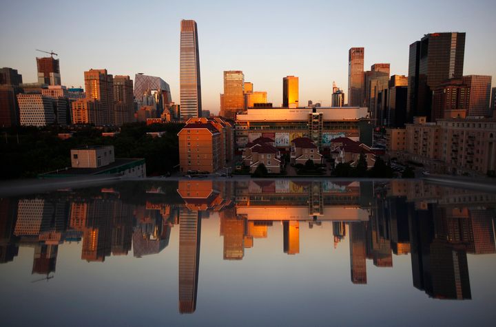 A view of Beijing's Central Business District, identified as one of the areas most prone to sinking.