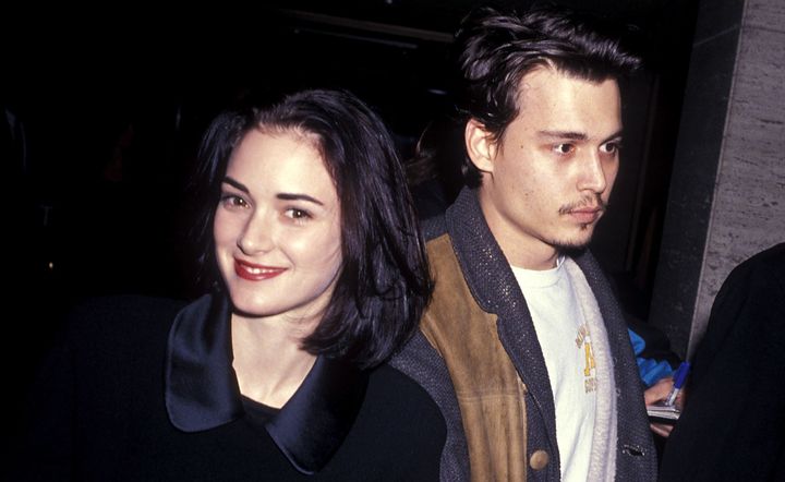 Winona Ryder and Johnny Depp in 1991. 